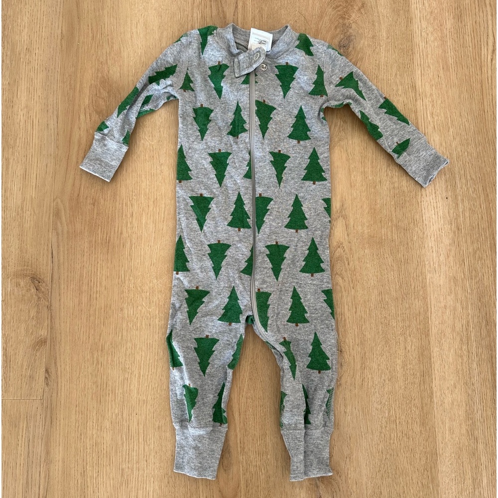 Hanna Anderson Christmas baby zip sleeper